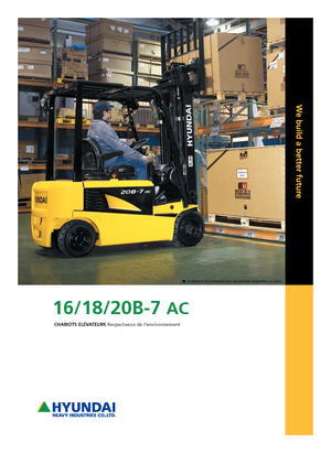 Elektromos targoncák Hyundai 18 B 7