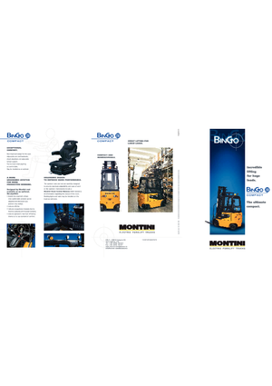 Elektromos targoncák Montini Bingo plus N 250 Compact