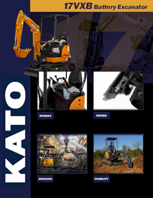 Elektromos lánctalpas kotrók Kato 17VXB
