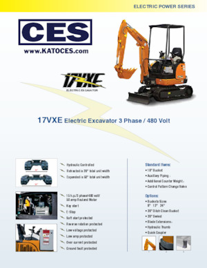 Elektromos lánctalpas kotrók Kato 17VXE