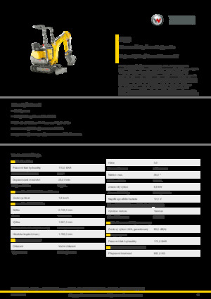 Elektromos lánctalpas kotrók Wacker Neuson 803 dual power 