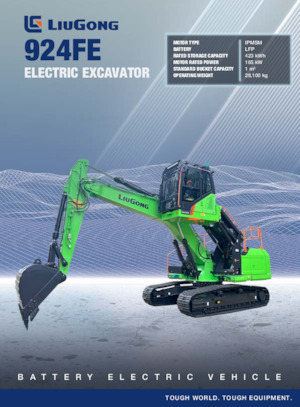 Elektromos lánctalpas kotrók Liugong 924FE