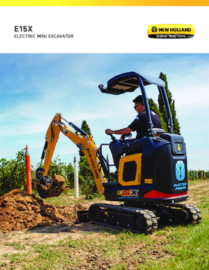 Elektromos lánctalpas kotrók New Holland E15X