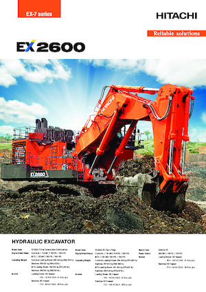 Elektromos lánctalpas kotrók Hitachi EX2600-7E