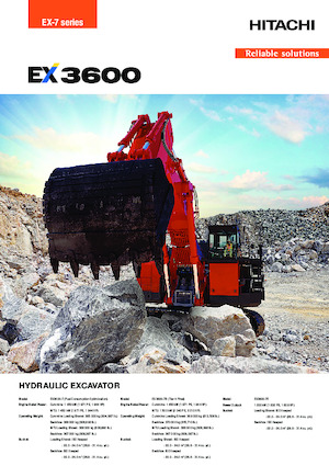 Elektromos lánctalpas kotrók Hitachi EX3600-7E
