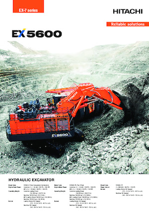 Elektromos lánctalpas kotrók Hitachi EX5600-7E