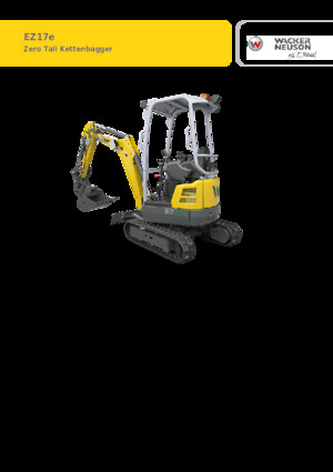 Elektromos lánctalpas kotrók Wacker Neuson EZ17e-2
