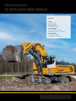 Elektromos lánctalpas kotrók Liebherr R 980 SME-E