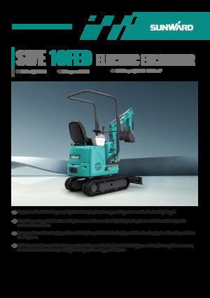 Elektromos lánctalpas kotrók Sunward SWE10FED