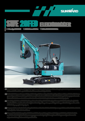 Elektromos lánctalpas kotrók Sunward SWE20FED