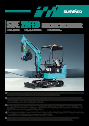 Elektromos lánctalpas kotrók Sunward SWE20FED
