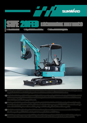 Elektromos lánctalpas kotrók Sunward SWE20FED