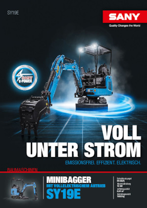 Elektromos lánctalpas kotrók Sany SY19E