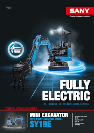 Elektromos lánctalpas kotrók Sany SY19E
