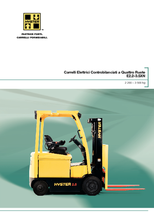 Elektromos targoncák Hyster E3.0XN