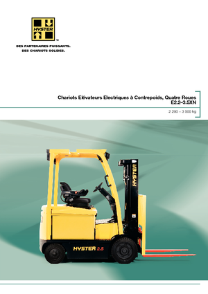 Elektromos targoncák Hyster E3.0XN