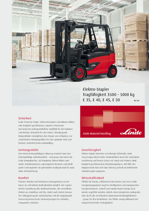 Elektromos targoncák Linde E 40/600 L