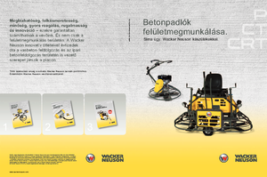 Gyalogkiséretű simítók Wacker Neuson CT 36-400 E