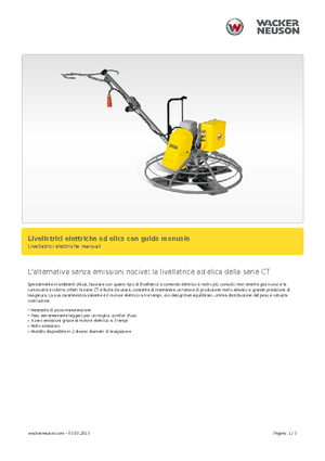 Gyalogkiséretű simítók Wacker Neuson CT 36-400 E