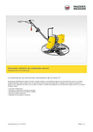 Gyalogkiséretű simítók Wacker Neuson CT 36-400 E