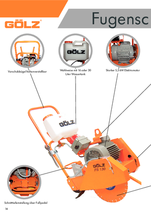Burkolatvágók Gölz FS 130 E