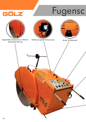 Burkolatvágók Gölz FS 250 SE