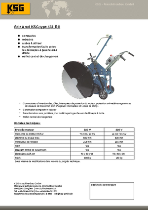 Burkolatvágók KSG-Maschinenbau KSG 461 E