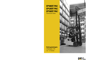 Elektromos targoncák Caterpillar EP15K RT PAC