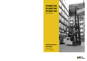 Elektromos targoncák Caterpillar EP15K RT PAC