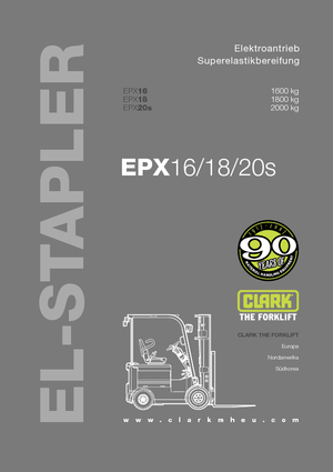 Elektromos targoncák Clark EPX 20 s ac