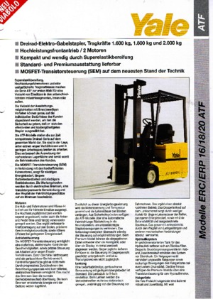 Elektromos targoncák Yale ERC/P 16 AAF