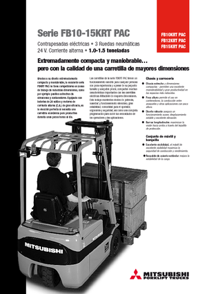 Elektromos targoncák Mitsubishi FB15KRT PAC