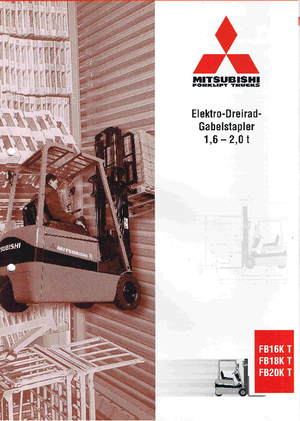 Elektromos targoncák Mitsubishi FB 18 KT