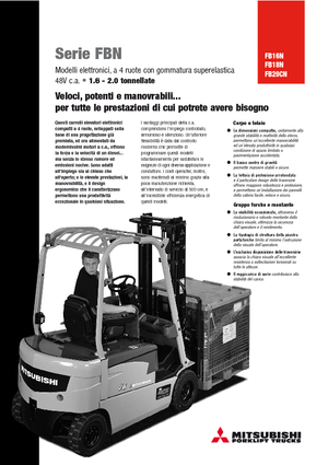 Elektromos targoncák Mitsubishi FB 16 N