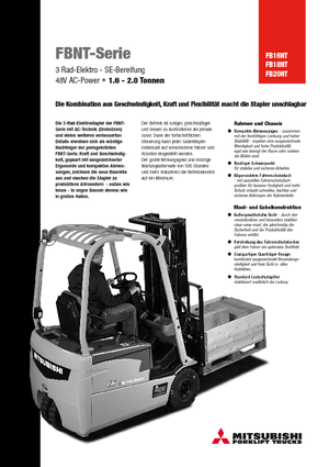 Elektromos targoncák Mitsubishi FB 20 NT ac