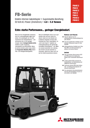 Elektromos targoncák Mitsubishi FB45