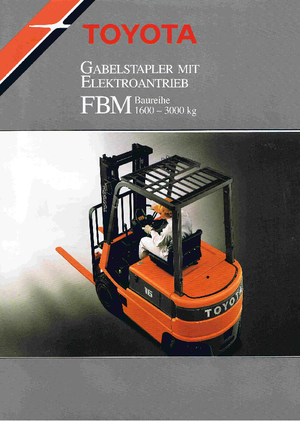 Elektromos targoncák Toyota FBM 25