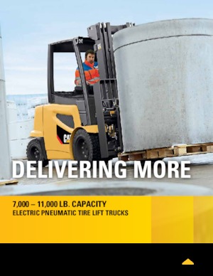 Elektromos targoncák Caterpillar 2EP10000