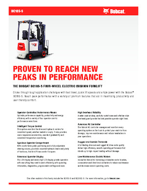 Elektromos targoncák Bobcat BC18S-5