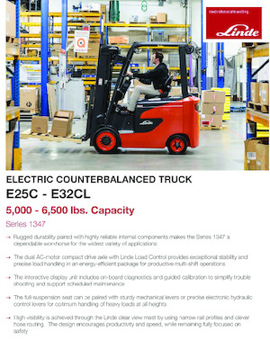 Elektromos targoncák Linde E25C