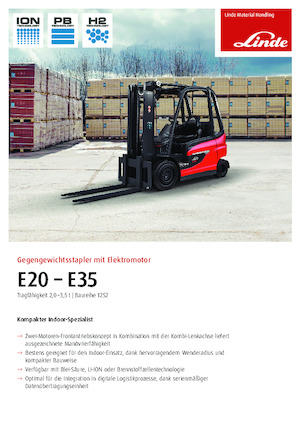 Elektromos targoncák Linde E30/600HL