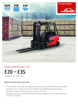 Elektromos targoncák Linde E30/600HL