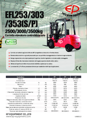 Elektromos targoncák EP EFL253P