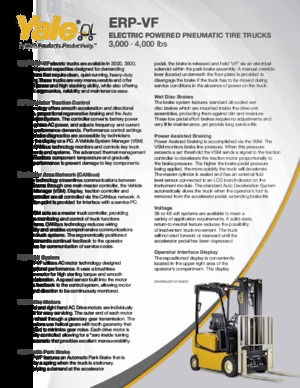 Elektromos targoncák Yale ERP035VF