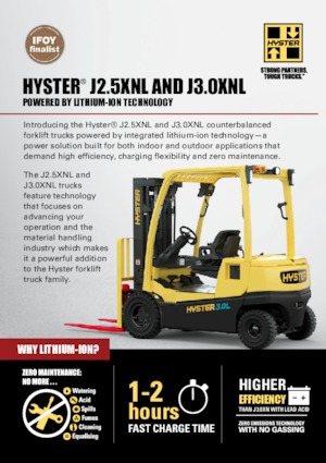 Elektromos targoncák Hyster J2.5XNL