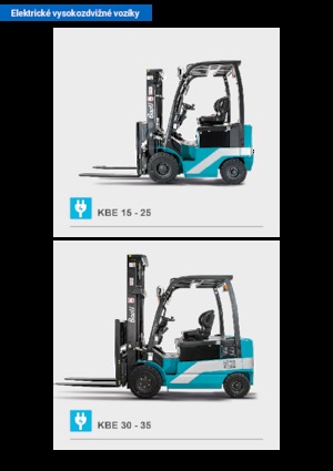 Elektromos targoncák Baoli KBE 30