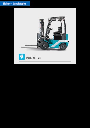 Elektromos targoncák Baoli KBE 25