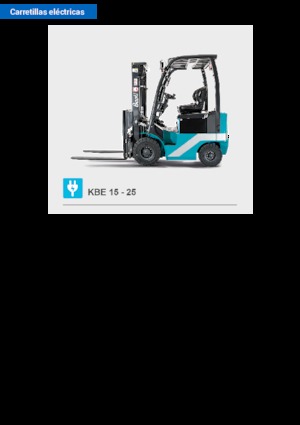 Elektromos targoncák Baoli KBE 25