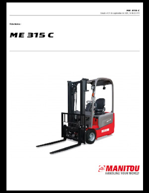 Elektromos targoncák Manitou ME 315 C