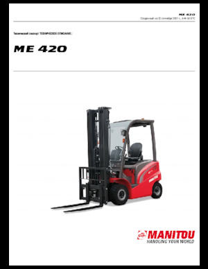 Elektromos targoncák Manitou ME 420